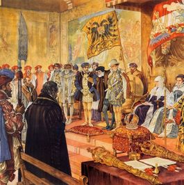 Isings - Karel V doet afstand van de regering (groot)
