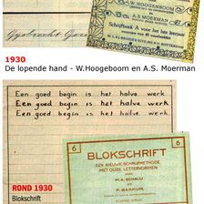 Schrijven Blokschrift 1930