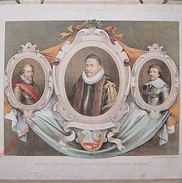 Van Trigt - Portretten van Willem I, Maurits en Frederik Hendrik